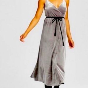 SALE Velvet wrap around dress - size xsmall